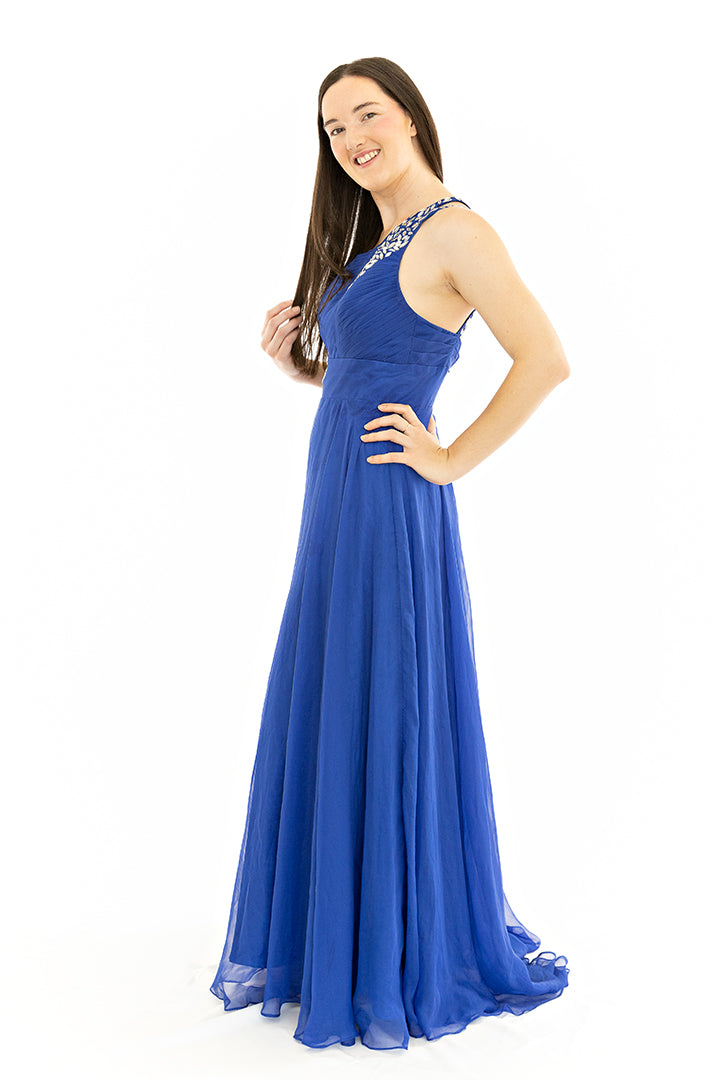 The One Shoulder Blue Dress