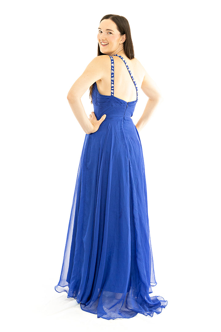 The One Shoulder Blue Dress